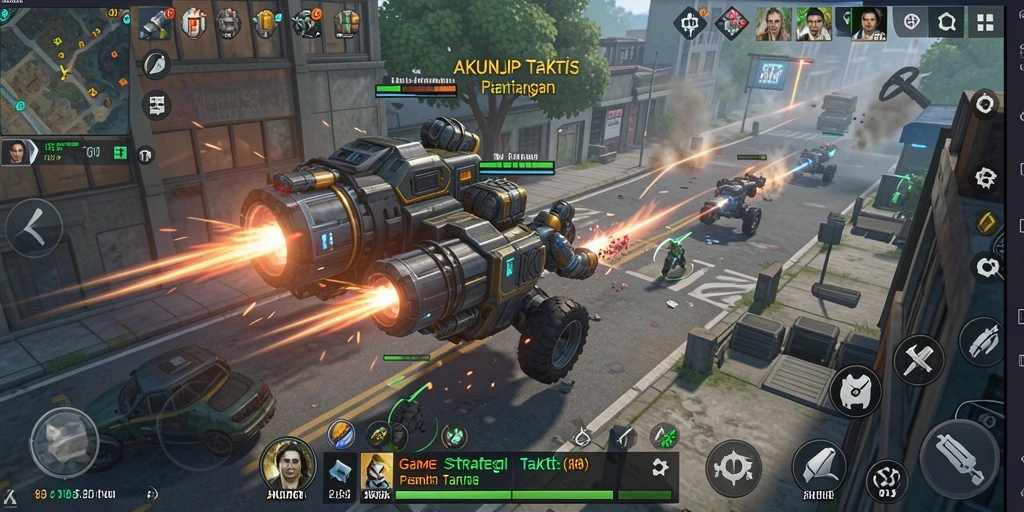 Tampak gameplay mendalam dan strategi dalam AKUNJP.