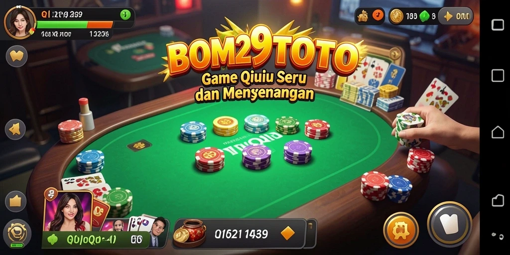 Tampilan gameplay seru dari game BOM29TOTO QiuQiu.