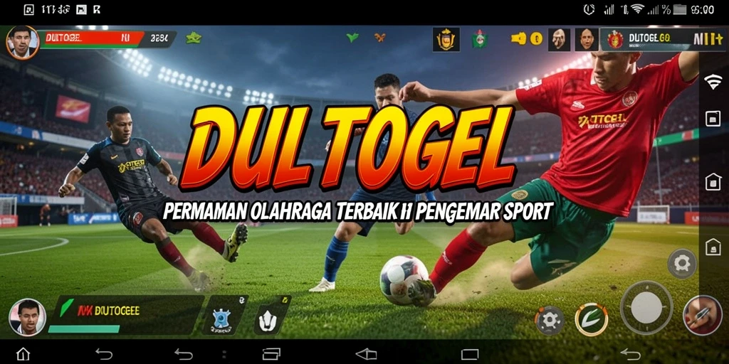 Tampilan gameplay DULTOGEL yang menampilkan aksi olahraga seru.