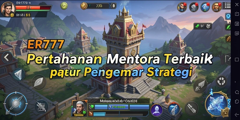 Screenshot gameplay ER777 menampilkan aksi menara pertahanan yang mendebarkan.