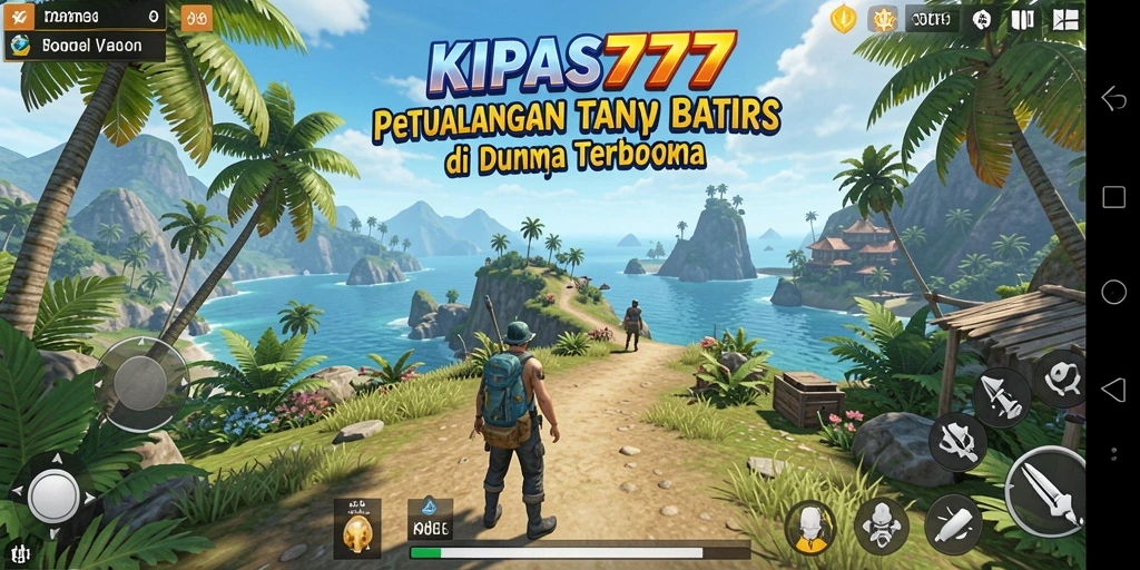 Screenshot gameplay KIPAS777 menampilkan petualangan dunia terbuka yang menakjubkan.