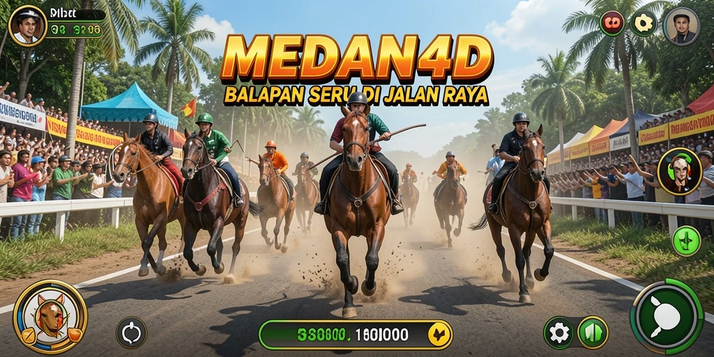 Gameplay mendebarkan dari MEDAN4D dalam aksi balapan.