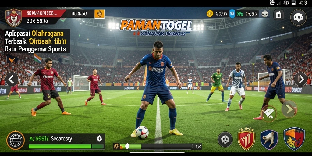 Gameplay seru dalam aplikasi PAMANTOGEL yang menampilkan berbagai olahraga.