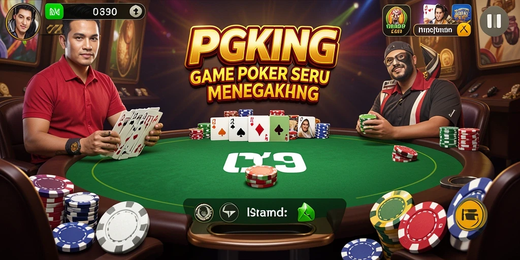Tampilan seru gameplay PGKING dalam permainan Poker.