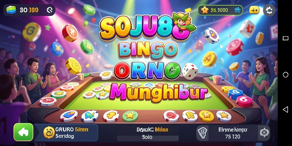 Tampilan seru dari gameplay Bingo di SOJU88.